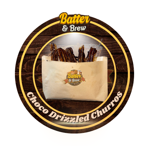 CHOCOLATE DRIZZLED CHURROS